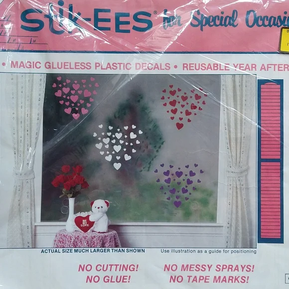 Stick-ees seasonal window decorations Valentine's Day Spring Easter - Picture 3 of 4